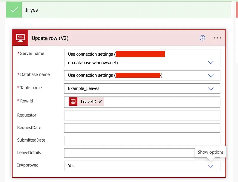 Update row in SQL Server